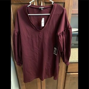 Maroon express dress